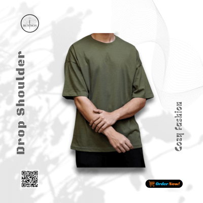 4p Combo Drop Shoulder - Navy Blue, Olive, Yellow & Black - Image 4