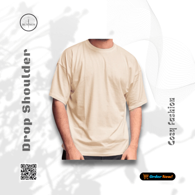 4p Combo Drop Shoulder - Navy Blue, Maroon, Cream White & Olive - Image 5