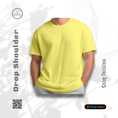 4p Combo Drop Shoulder - Yellow, Olive, Maroon & Black - Image 2