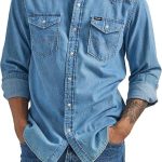 Men's Long Sleeve Casual Shirt Blue